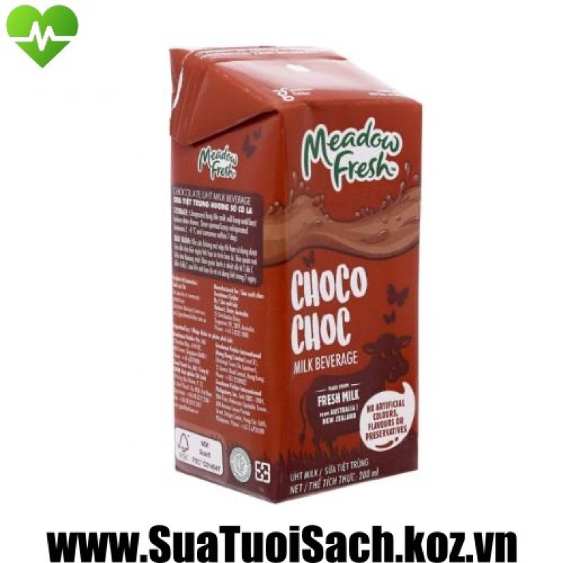 Sữa tươi meadow fresh vị chocolate 200ml thùng 24 hộp