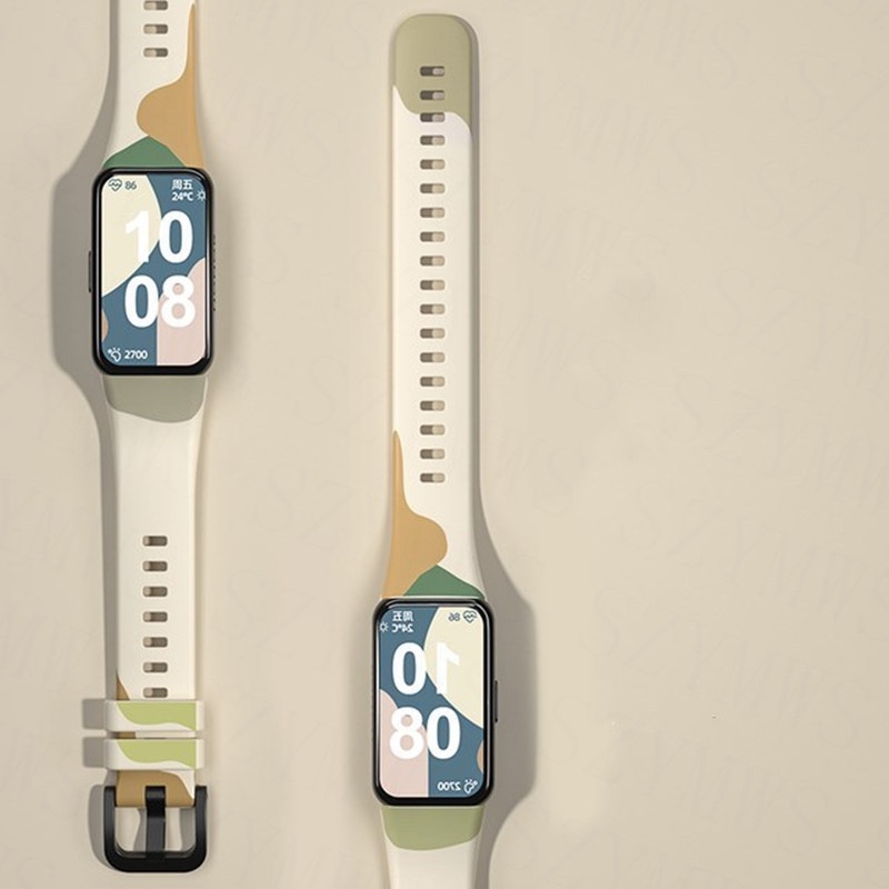 Dây Đeo Silicon Thay Thế Cho Đồng Hồ Thông Minh Huawei Band 7 6 Honor Band 4 / 5 / 6