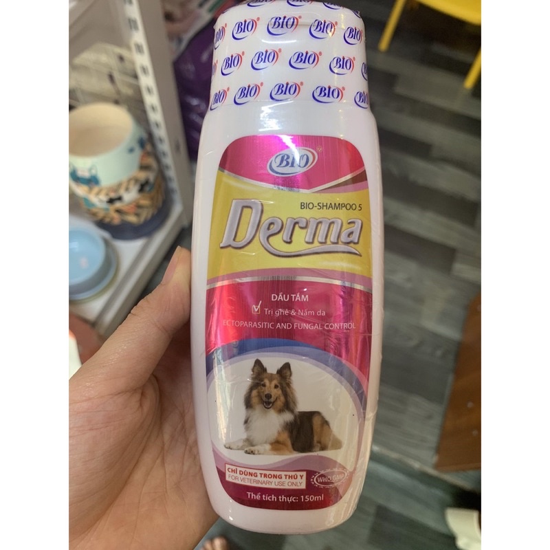 Sữa tắm Bio Derma chó mèo 150ml Đặc trị ghẻ và nấm da cho chó mèo