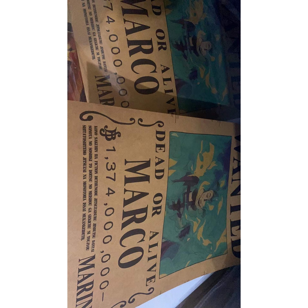 One Piece wanted poster luffy 3,000,000,000 Giấy dán tường trang trí tiết với 41 kiểu
