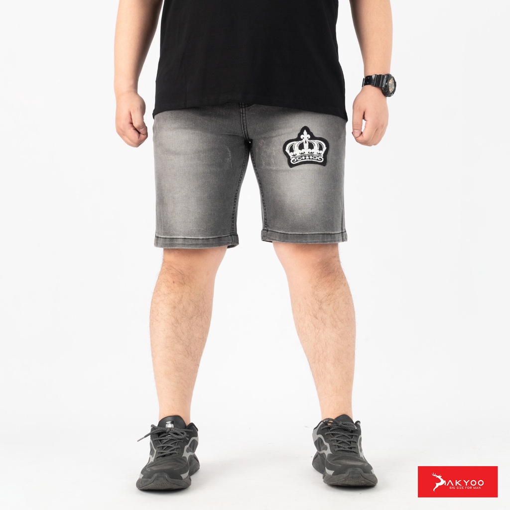 Quần Sooc Jean Big Size Nam 80-140kg AKYOO - So19057H