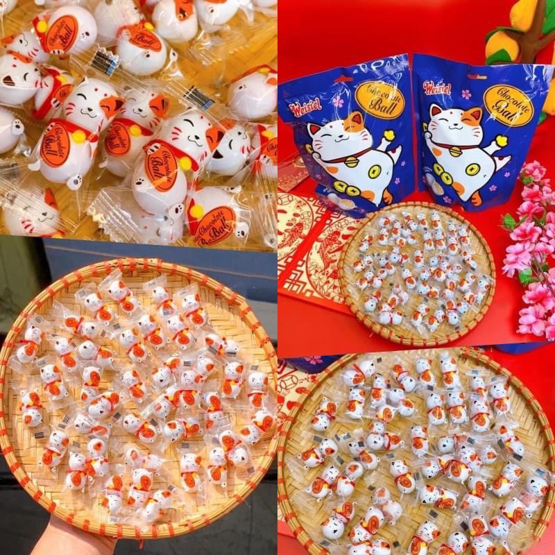 kẹo sô cô La mèo may mắn hiệu weiseil