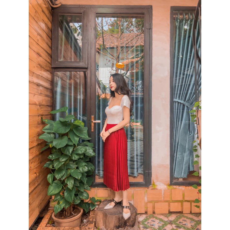 Chân váy K - Gold Woman màu đỏ | BigBuy360 - bigbuy360.vn