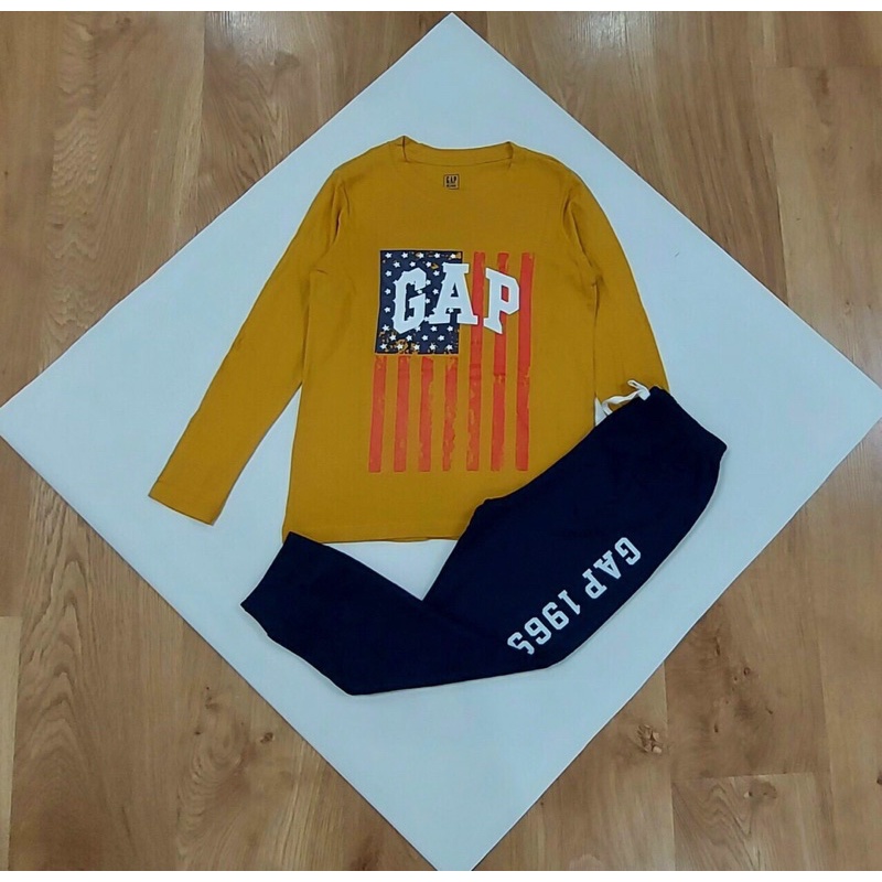 Bộ GAP quần áo dài tay size đại cho bé trai hàng VNXK 100% cotton