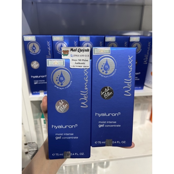 GEL HA + B5 - SIÊU PHỤC HỒI VÀ DƯỠNG ẨM WELLMAXX HYALURON MOIST INTENSE GEL CONCENTRATE