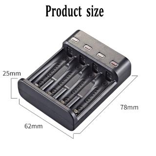 Bộ Sạc Pin 5v 4 Cổng Usb Cho Aa Aaa W/Sạc