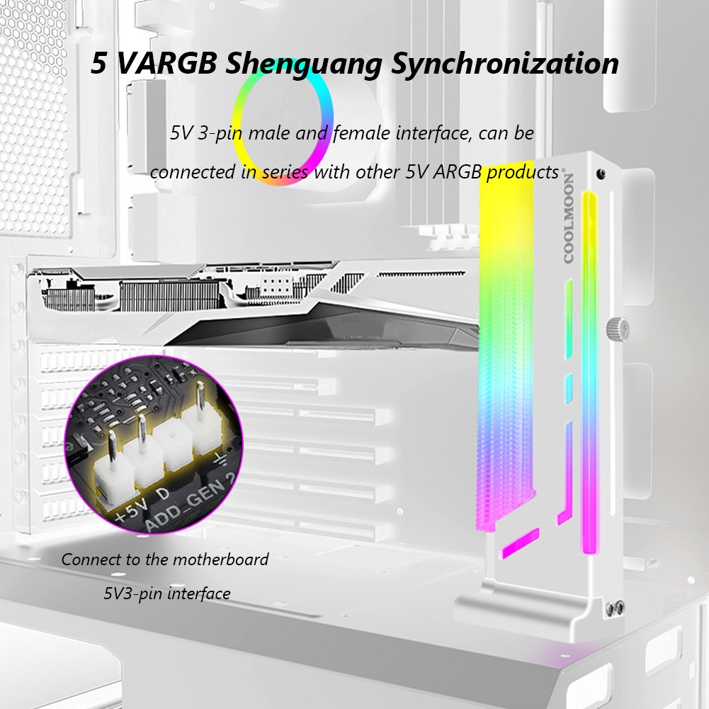 Quạt tản nhiệt CM-GH2 5V A-RGB nhiều màu sắc dành cho máy tính | BigBuy360 - bigbuy360.vn