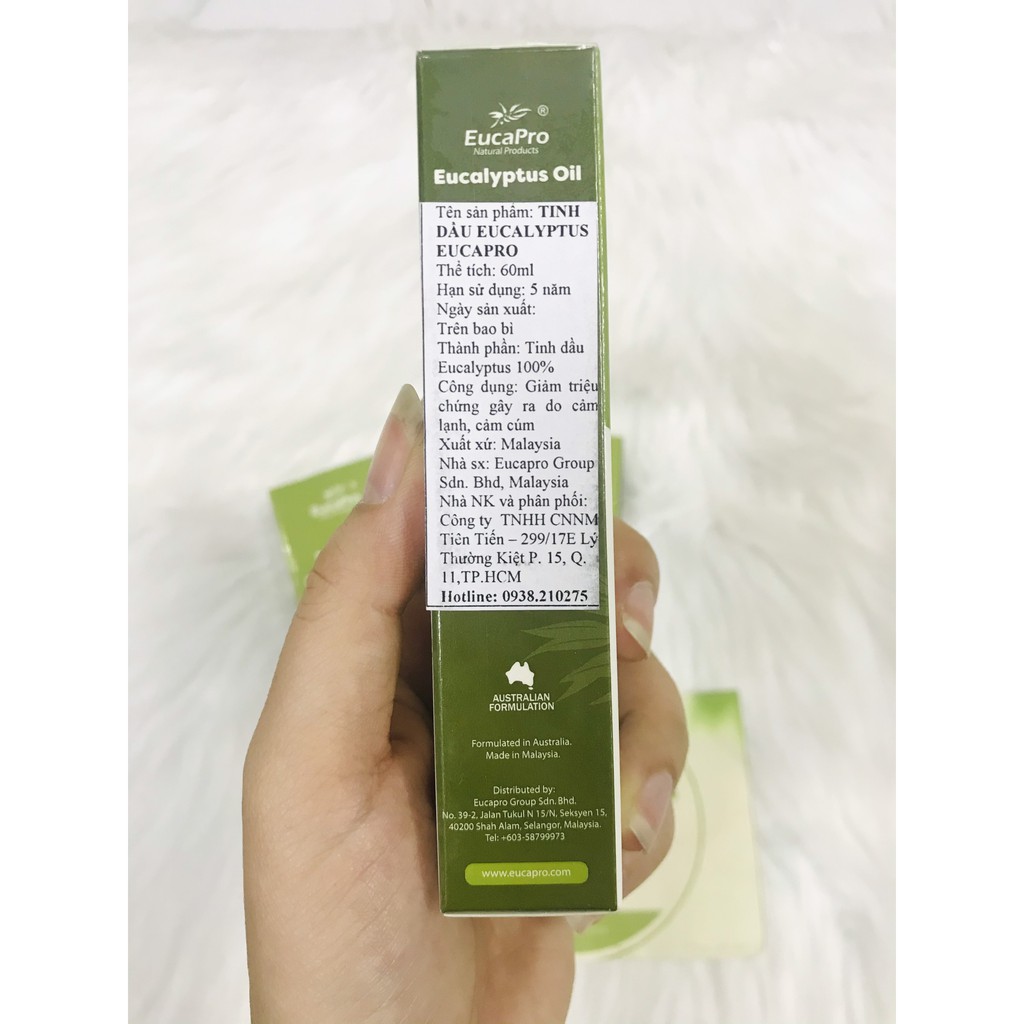 [MẪU MỚI] Dầu khuynh diệp Úc 60ml - Euky bear