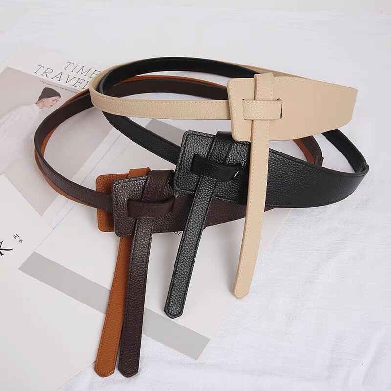 Đai váy nữ da đẹp bản to ĐV007 sang chảnh tiểu thư - dây thắt lưng váy bản to da đẹp sim sim vintage