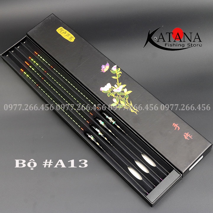 Phao nano câu đài, câu tay, câu đơn..hộp 4 quả cao cấp