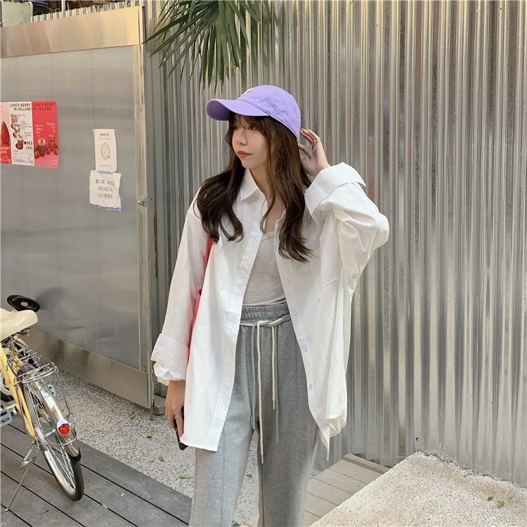 Áo Sơ Mi Nữ Tay Dài Kiểu Dáng retro Thời Trang Phong Cách Hàn Quốc