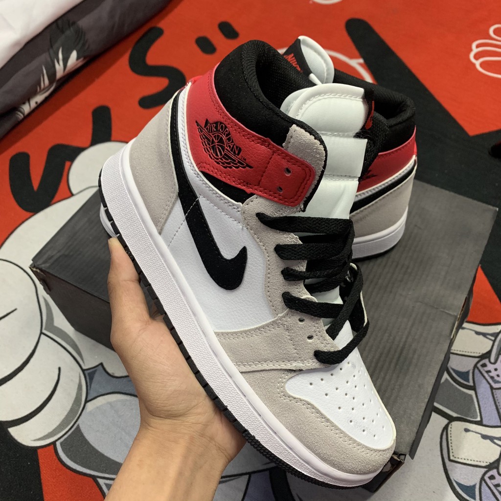Giày thể thao nam nữ cổ cao Jordan 1 Retro đỏ trắng [ HÀNG CAO CẤP ]
