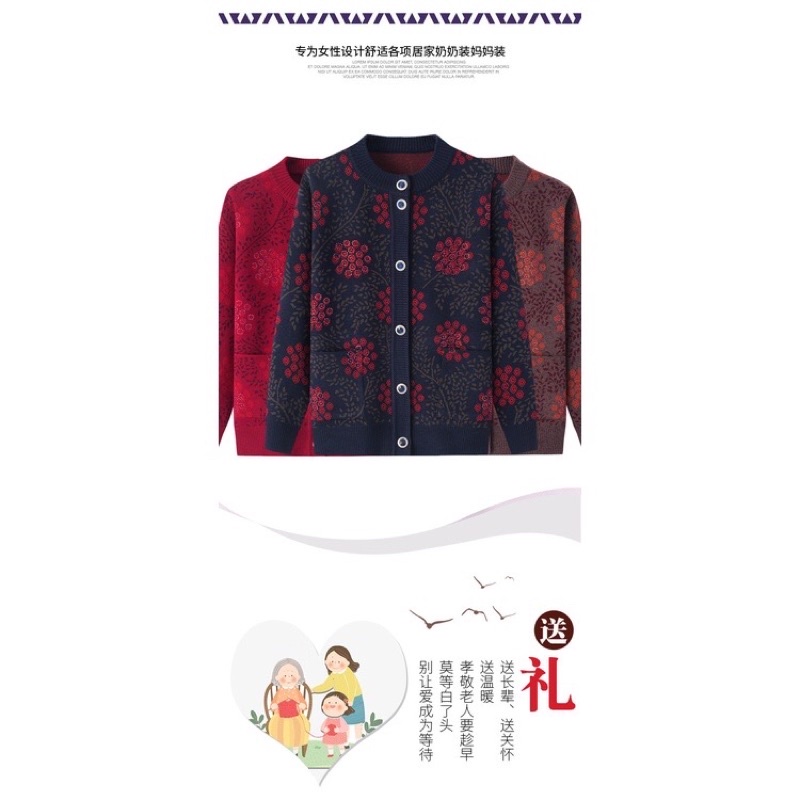 Shop chuyên sỉ - áo khoác len cao cap dành cho mẹ và bà | BigBuy360 - bigbuy360.vn