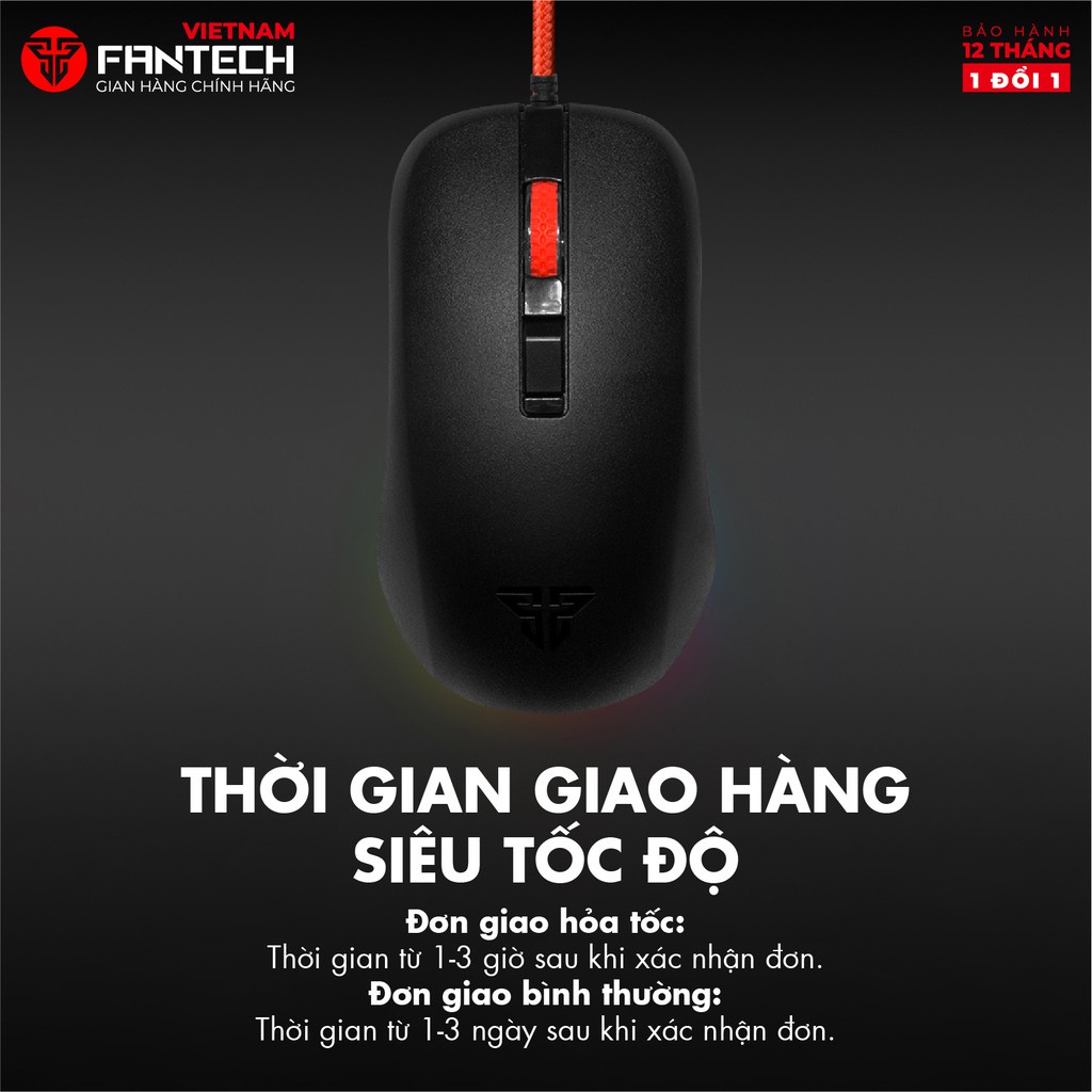 Chuột Gaming Có Dây FANTECH G13 RHASTA II 2400DPI LED RGB 4 Phím - Hàng Phân Phối Chính Hãng