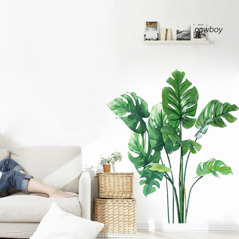 Cob|Đề Can Dán Tường Họa Tiết Lá Cây Nhiệt Đới Trang Trí Phòng Khách