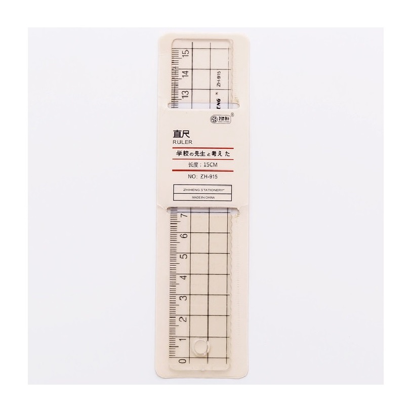 Bộ 4 Thước Kẻ Trong Suốt 15cm Cho Học Sinh