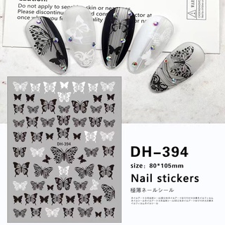 sticker dán móng hình bướm mới