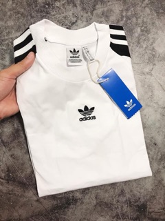 ( XẢ KHO ) Áo Panel 3-Stripes longsleeve tee Made in Cambodia full tag code