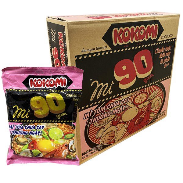 Mì Kokomi 90 Tôm Chua Cay 90g To Hơn Chất Lượng Hơn