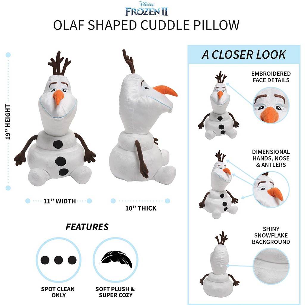 Búp Bê Nhồi Bông Hình Người Tuyết Olaf Trong Phim Hoạt Hình Frozen Kích Thước 50cm 30cm