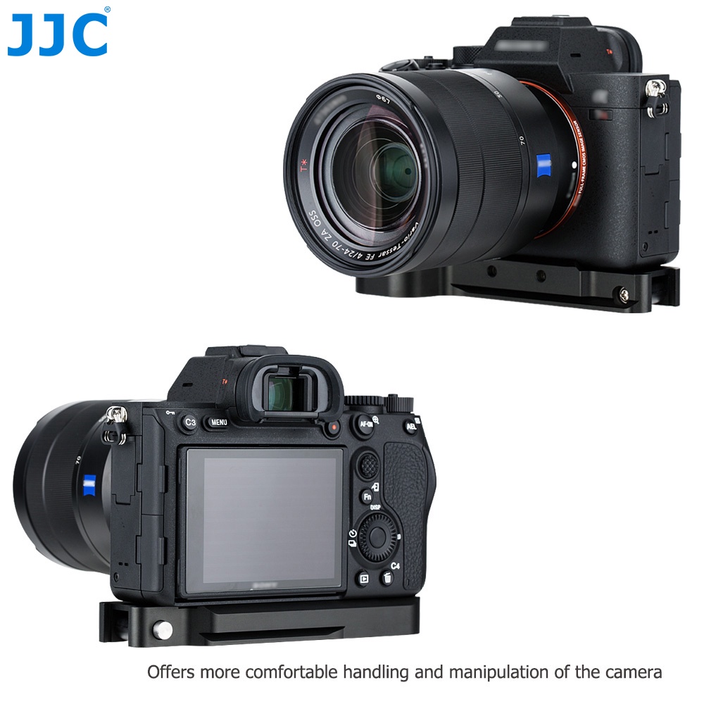 Đế mở rộng JJC GP-X1EM Arca Swiss ren 1/4&quot;-20 cho Sony A7R5 A7M4 A7R4 A7S3 A7M3 A7M2 A7R3 A7R2 A7S2 A1 A9 II a7 IV
