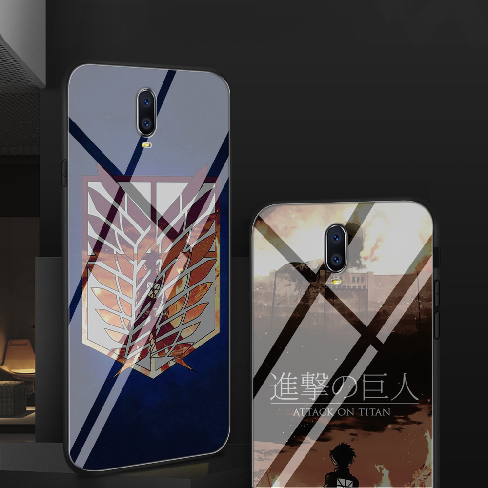 Ốp Lưng Tráng Gương Phong Cách Phim Attack On Titan Cho Oppo A3S A5 A5S A7 A7X A37 A39 A57 A73 A77 Neo 9 F3 F5 F7 F9 F11 Pro