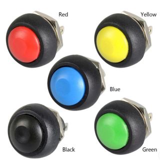 Nút nhấn tự nhả 12mm chống thấm nước 12VDC