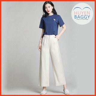 Thời Trang Nữ Quần Baggy Vải Đũi Kiểu Dáng Cực Đẹp - Hàng Cao Cấp Xuất Khẩu (Ảnh Tự Chụp)