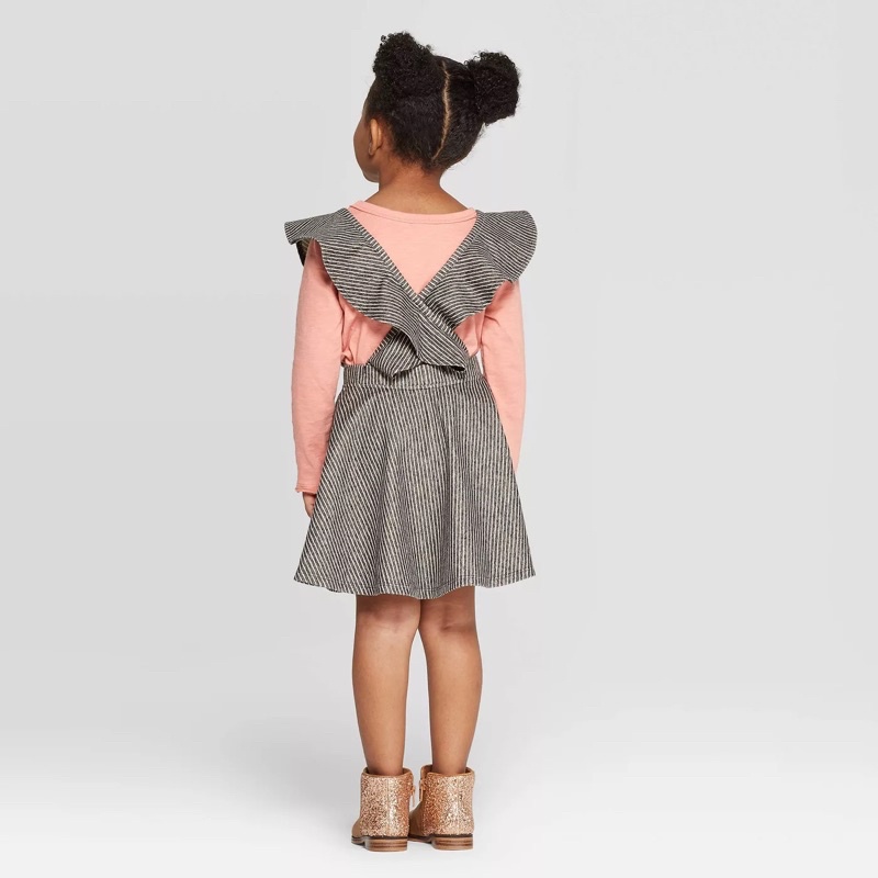 Sét áo váy thu đông cho bé gái 2-4 tuổi Chất cotton mềm cao cấp xuất dư 0721