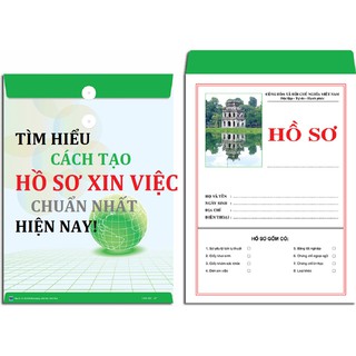 Combo 10 bộ hồ sơ xin việc loại đẹp