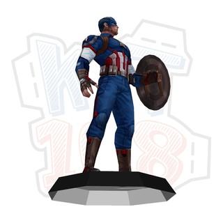 Mô hình giấy Captain America – Marvel