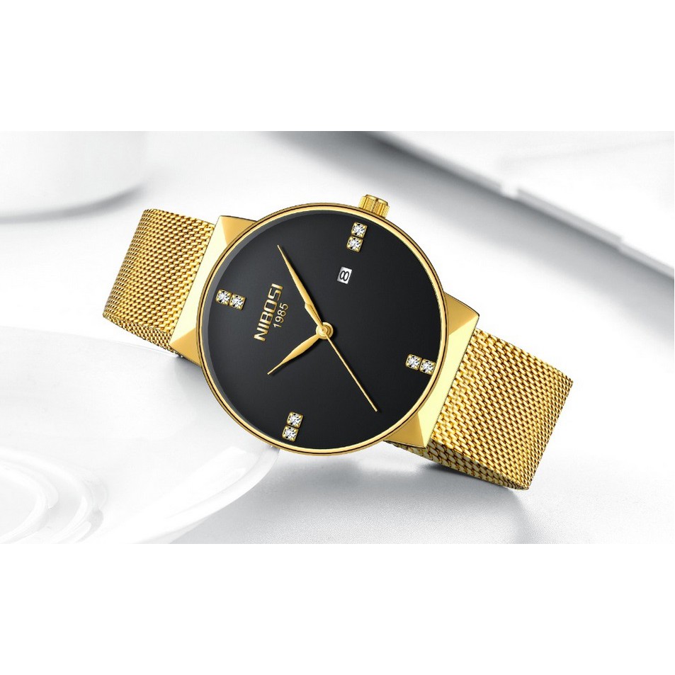 Đồng hồ nam dây lưới thép cao cấp Nibosi 2323 (fullbox) | BigBuy360 - bigbuy360.vn