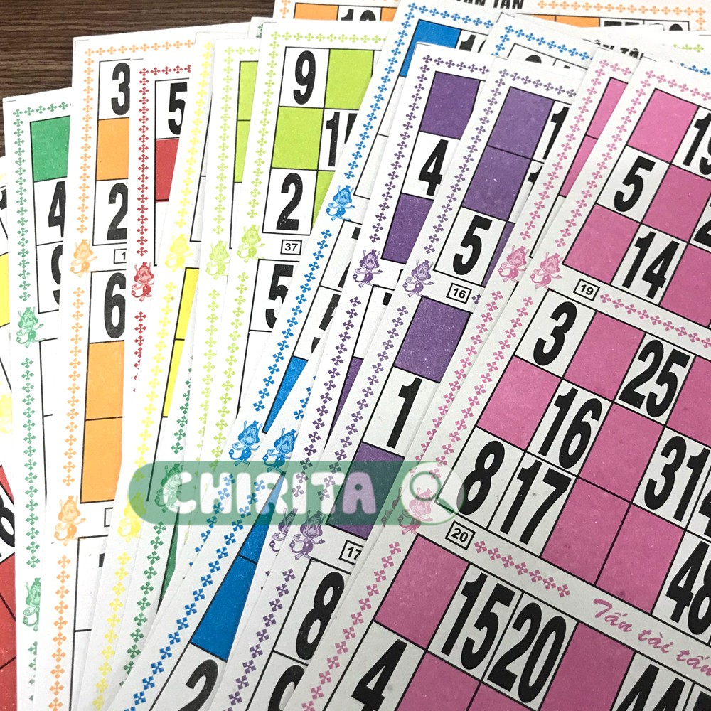 Bộ Cờ LÔ TÔ GIẤY 90 SỐ Cao Cấp - Bingo, Lô Tô Giấy, Đồ Chơi Trẻ Em ...