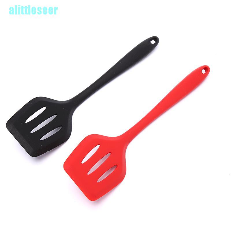 【Per】Silicone Turners Slotted Spatula Kitchen Tools Egg Fish Pan Cooking Utensils