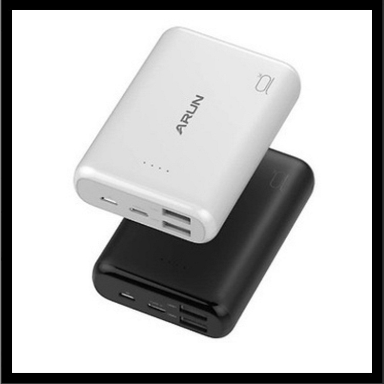 Pin Sạc Dự Phòng Mini, Chính Hãng Arun - CK10 - 10000MAh Nhanh 3.0A - Siêu Bền Tiện Dụng - Thiết Kế Chắc Chắn Thanh Lịch