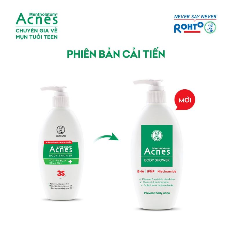 SỮA TẮM KHÁNG KHUẨN NGỪA MỤN ACNES BODY SHOWER 180g