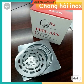 Phễu thoát sàn lược rác hố ga thoát nước sàn bằng 100% inox 201 gama