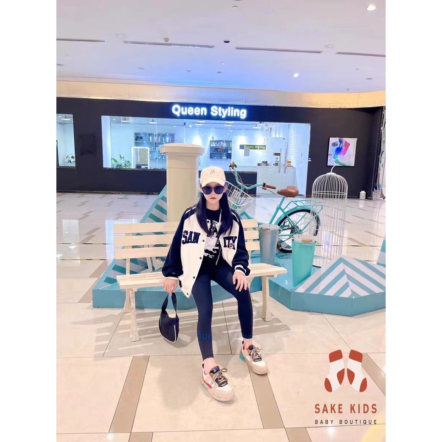 Giày sneakers bé trai bé gái-Giày thể thao dây rút gắn ngôi sao da PU siêu mềm êm chân năng động thoáng khí YNN85