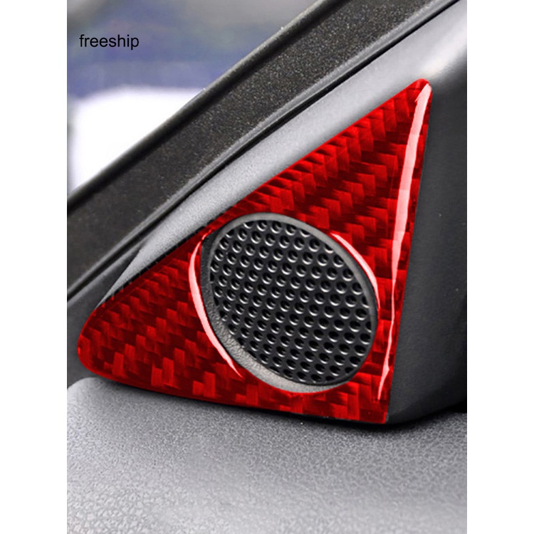 freeship  Portable Speaker Trim Sticker Red Door Panel Speaker Trim Scratch Resistance