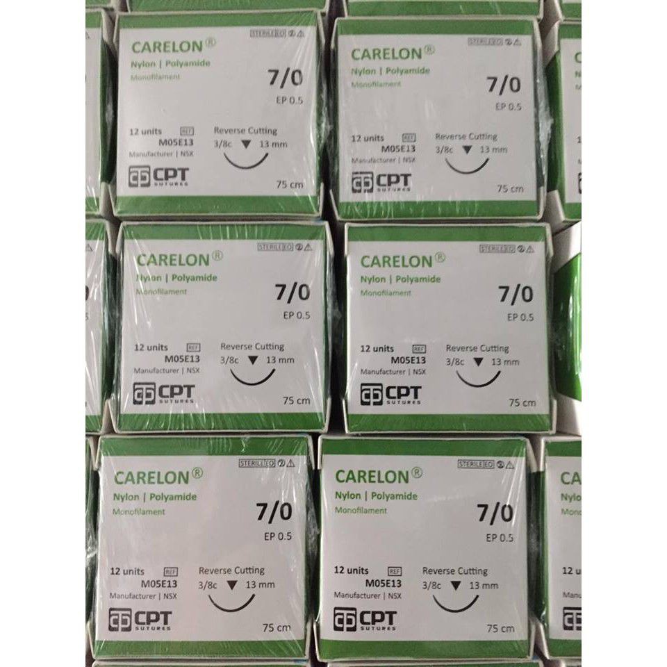 Chỉ phẫu thuật Nylon CPT (1/0, 2/0, 3/0, 4/0, 5/0, 6/0, 7/0, 8/0)