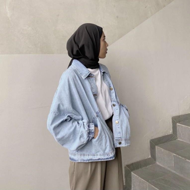 ⇦ Áo Khoác Jean baggy Cổ Điển Orimoza Dành Cho Nữ