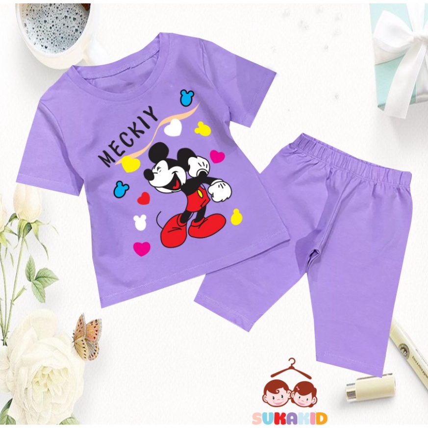 ( Km ) Combo 3 Bộ đồ bé gái meckiy bé gái tay ngắn từ 6kg đến30kg.BDBG66.