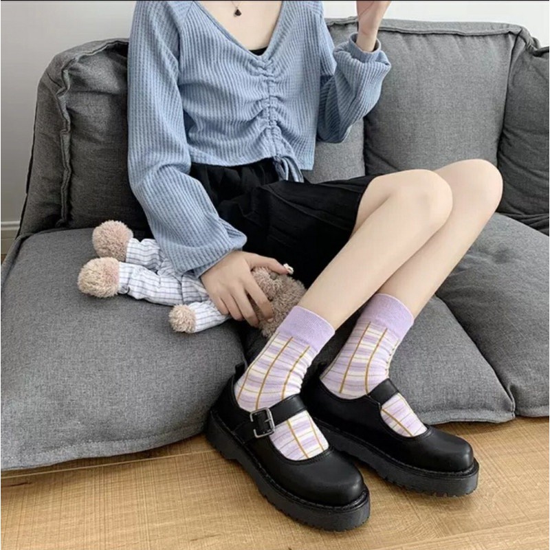 Giày nữ dáng kiểu tiểu thư siêu xinh da bóng và da mờ