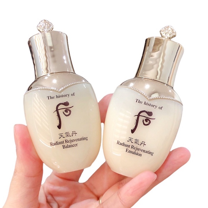 Cặp Nước hoa hồng và sữa dưỡng tái sinh Cheongidan Radiant Rejuvenating