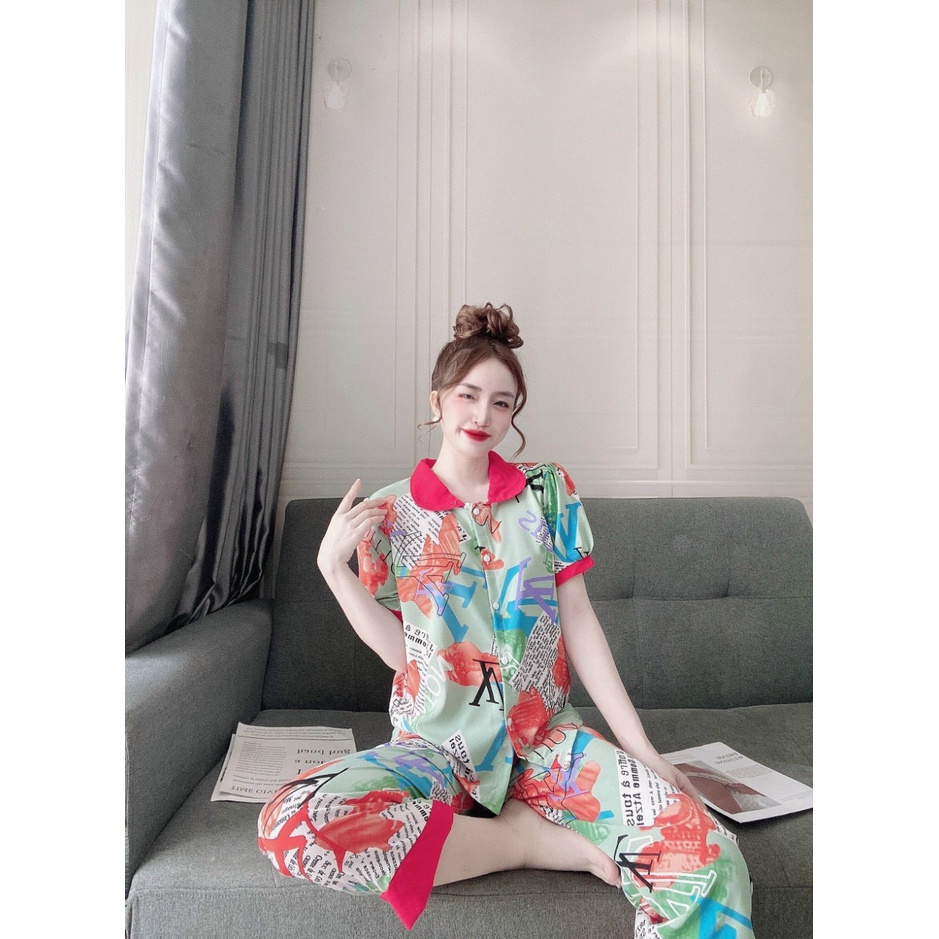 Đồ Bộ Nữ Mặc Nhà Lụa Hàn Quần Dài - MOMOSA SHOP | BigBuy360 - bigbuy360.vn