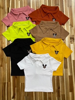 ÁO CROPTOP CỔ TRỤ