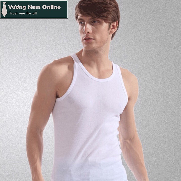Áo lót nam cotton trắng hanoisimex ba lỗ sát nách thấm hút mồ hôi tốt FF04A