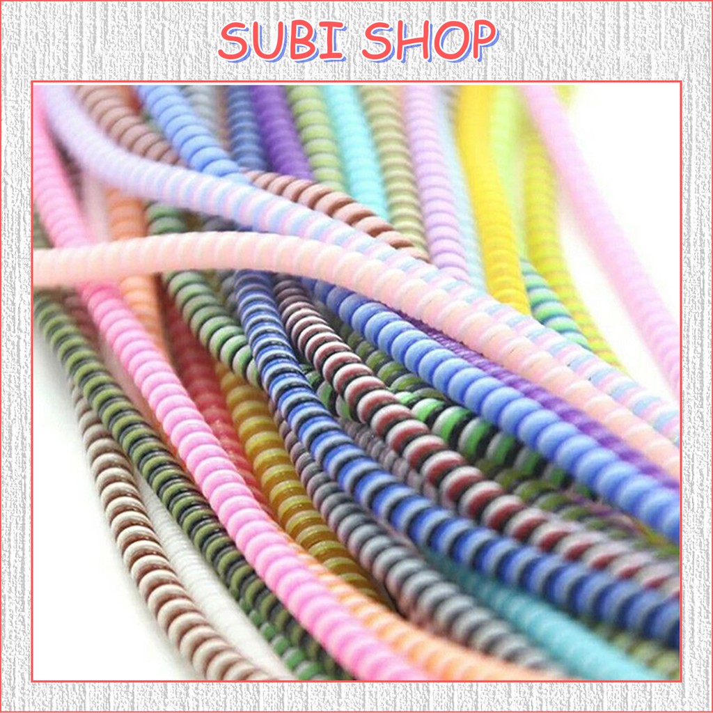 Dây quấn Sạc - Tai Nghe (Tai nghe quấn 4 dây, cáp sạc quấn 3 dây) - SUBI SHOP