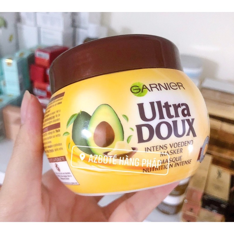 Bộ gội xả ủ tóc Ganier Ultra Doux tinh chất bơ