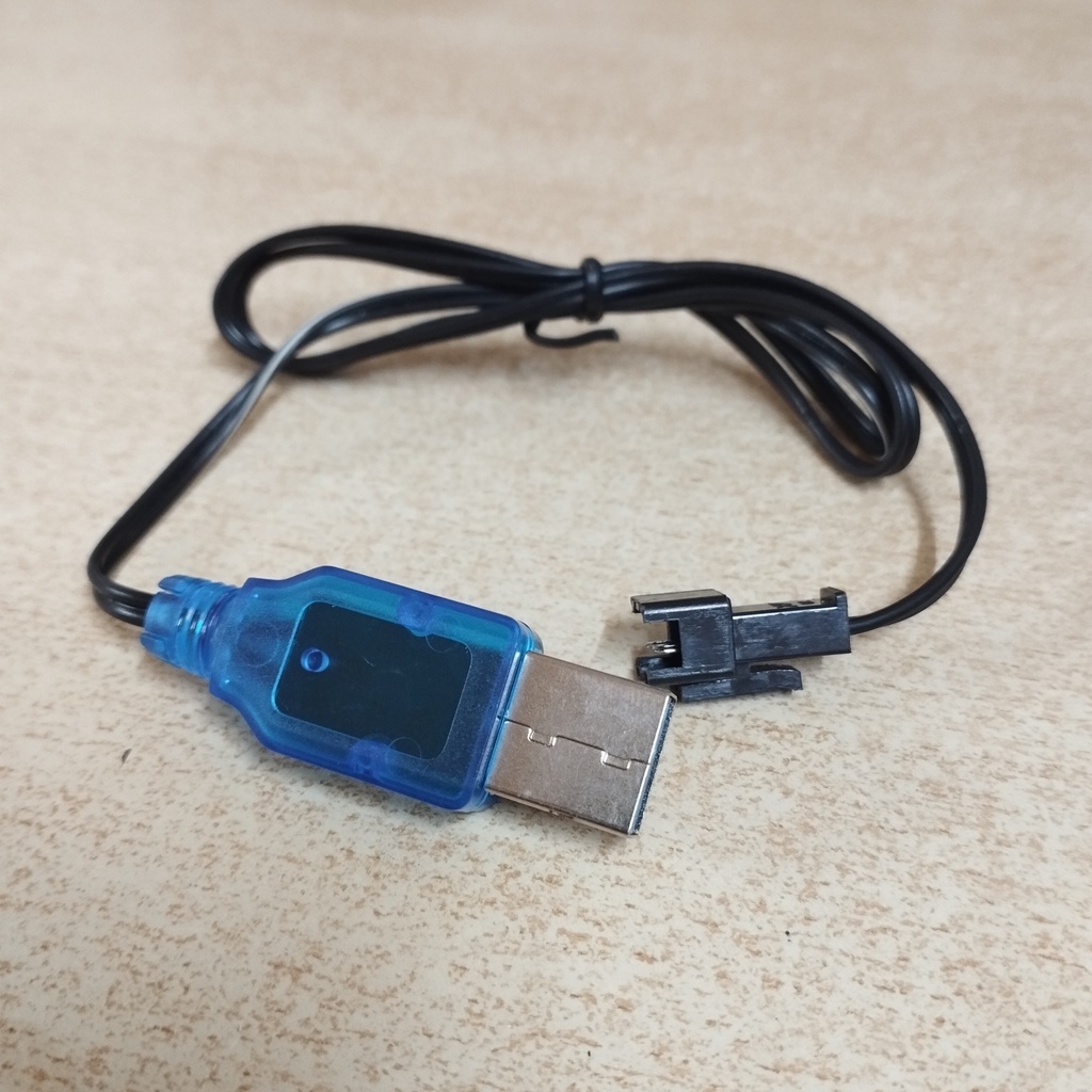 Dây sạc usb 3.7v chân càng cua đen sm 2p